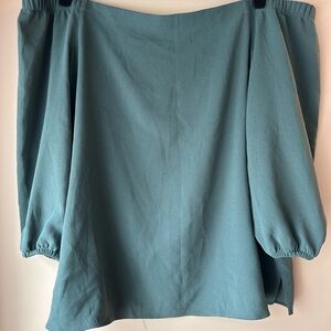 Teal Off-Shoulder Blouse XL